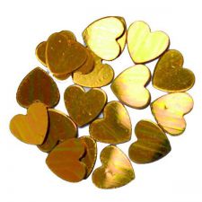 confettis coeur 18 gr or anniversaire communion mariage fete feudartifice cotillons
