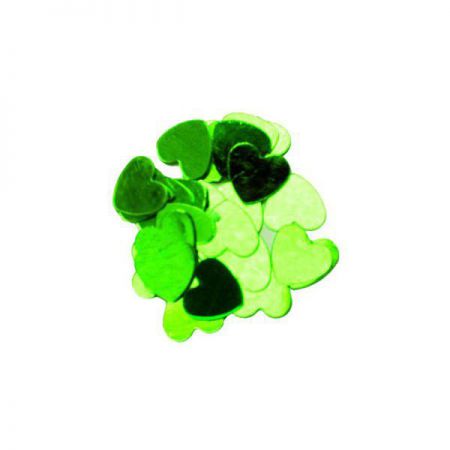 confettis coeur 18 gr vert anniversaire communion mariage fete feudartifice cotillons 