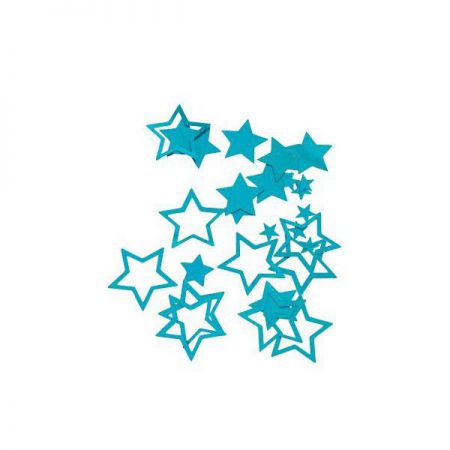 confettis turquoise etoile 18gr anniversaire communion mariage fete feudartifice cotillons 