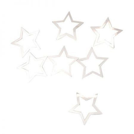 confettis argent etoile 18gr anniversaire communion mariage fete feudartifice cotillons 