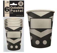 gobelet pastel noir 25cl 