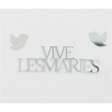 confetti blanc vive les maries 18gr anniversaire communion mariage fete feudartifice cotillons