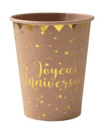 gobelet anniversaire metal kraft 