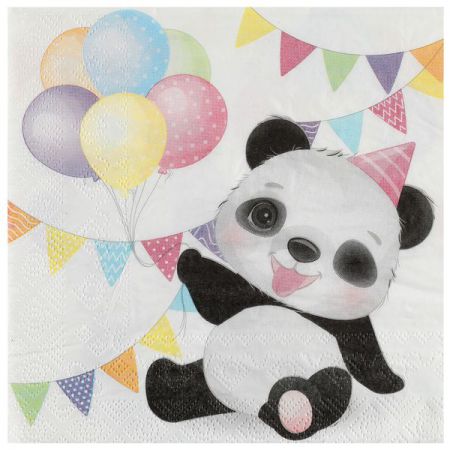 serviette panda 