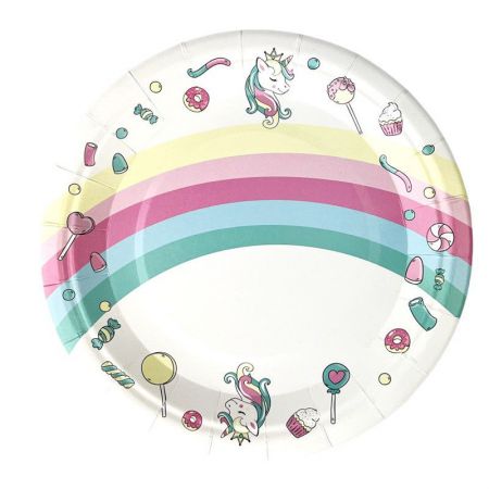 assiette licorne candy 