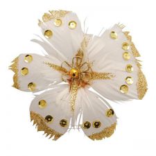 plume or et pince 4 pcs anniversaire communion mariage fete feudartifice cotillons