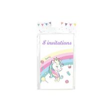 invitations licorne candy 