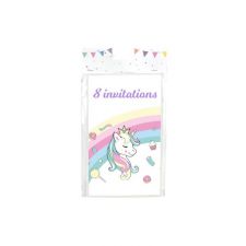 invitations licorne candy 