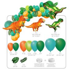 kit 50 ballons dinosaure 