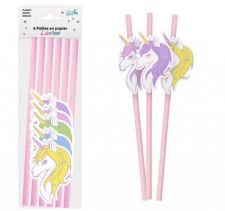 pailles licorne x6 