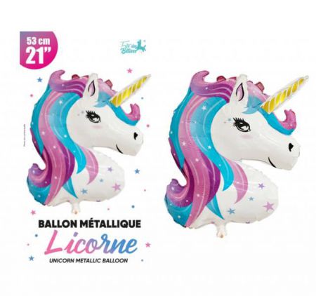 ballon metallique licorne 