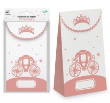 6 sachets en papier princesse 