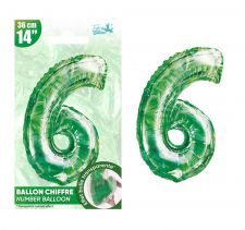 ballon jungle chiffre 6 