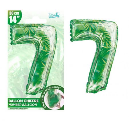 ballon jungle chiffre 7 