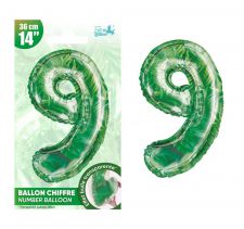 ballon jungle chiffre 9 