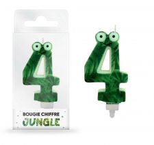 bougie jungle chiffre 4 