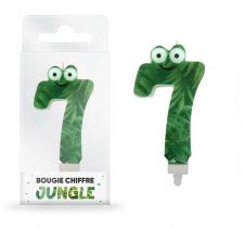 bougie jungle chiffre 7 