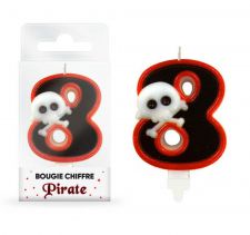 bougie pirate chiffre 8 