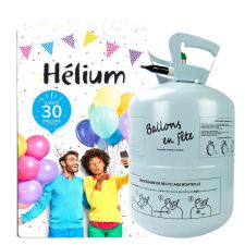bouteille helium 30 ballons vendue sans ballons 