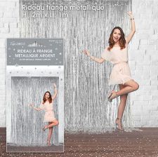 rideau a frange argent 
