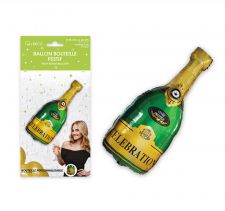 cadre bouteille celebration vert 