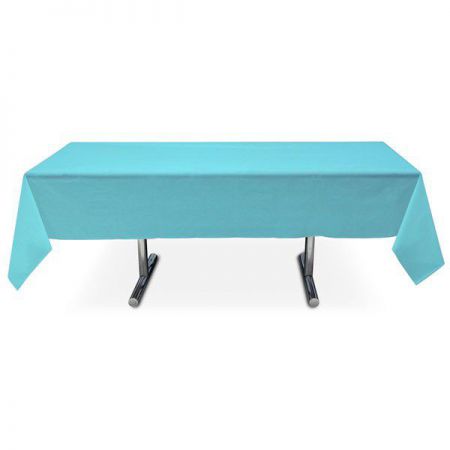 nappe turquoise intissee rectangle 15x3m anniversaire communion mariage fete feudartifice cotillons 