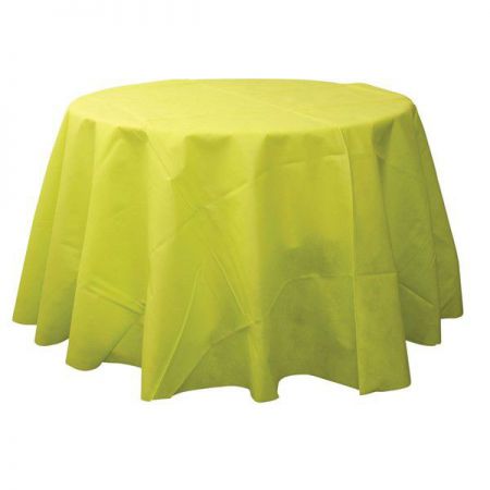 nappe ronde vert non tisse diametre240m anniversaire communion mariage fete feudartifice cotillons 