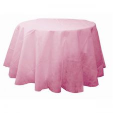nappe ronde rose non tisse diametre240m anniversaire communion mariage fete feudartifice cotillons