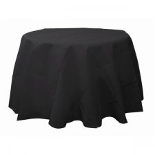 nappe ronde noir non tisse diametre240m anniversaire communion mariage fete feudartifice cotillons