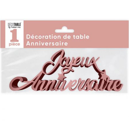 deco de table anniversaire r gold 