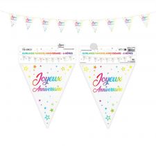 guirlande fanion multicolore anniversaire 