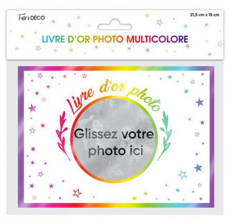 livre dor photos multicolore 