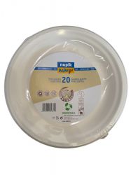 assiette 225 mm compostable 20 pieces 