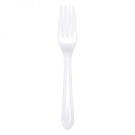 fourchette transparente plastique 50 pieces 