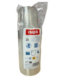 gobelet a eau transparent 240ml 