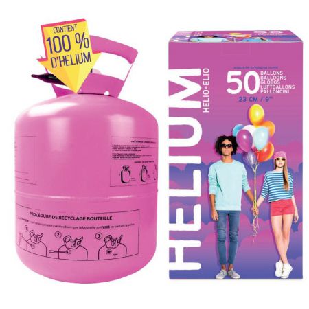 bouteille helium 50 ballons vendue sans ballon 