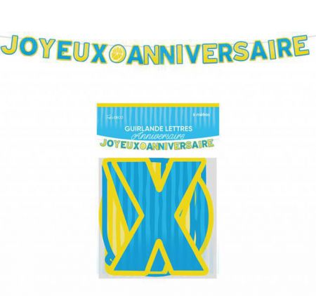 guirlande lettre anniversaire lemon sicile citron dolce vita 