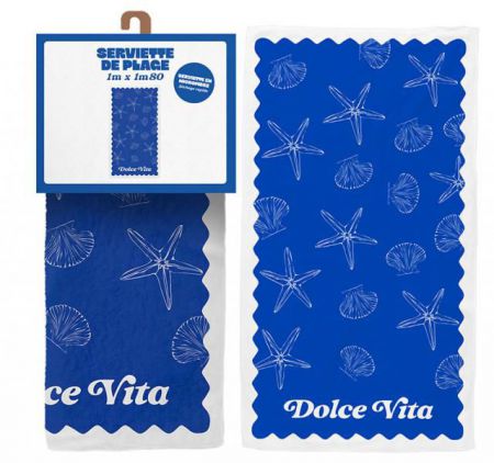serviette de plage dolce vita 