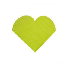 serviette 3 plis coeur vert les 20 pieces anniversaire communion mariage fete feudartifice cotillons
