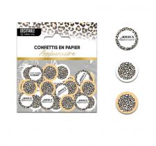 confetti anniversaire leopard 