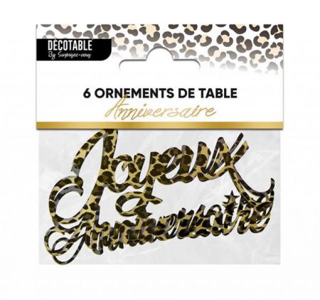 ornement de table leopard 