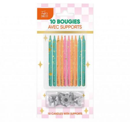 bougie anniversaire retro pop 70 annee 