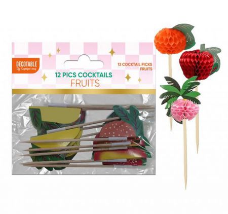 pic a cocktail fruits retro pop annee 70 