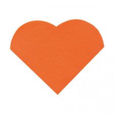 serviette 3 plis coeur orange les 20 pieces anniversaire communion mariage fete feudartifice cotillons