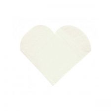serviette 3 plis coeur blanc les 20 pieces anniversaire communion mariage fete feudartifice cotillons