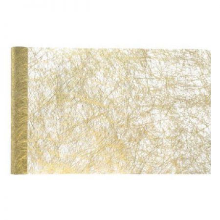 rouleaux or intisse 29cmx10m anniversaire communion mariage fete feudartifice cotillons 