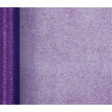 chemin de table aubergine paillette 29cmx5m anniversaire communion mariage fete feudartifice cotillons 