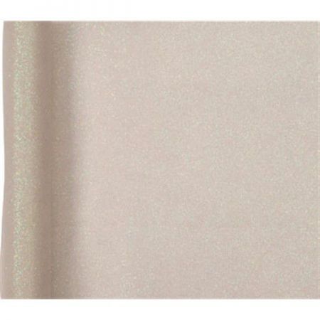 chemin de table ecru paillette 29cmx5m anniversaire communion mariage fete feudartifice cotillons 