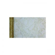 chemin de table diamant or 28cmx5m anniversaire communion mariage fete feudartifice cotillons