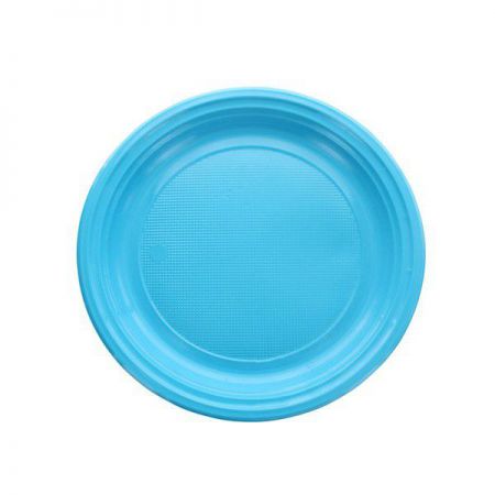 assiette ronde turquoise 20 pcs anniversaire communion mariage fete feudartifice cotillons 